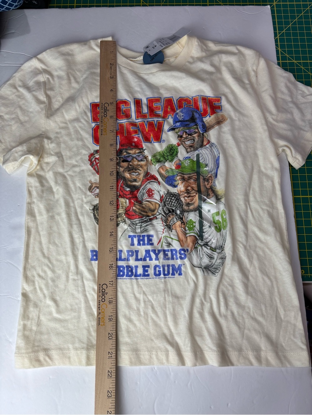 Big League Chew Graphic Tee off white size medium baseball bubble gum - Picture 7 of 8